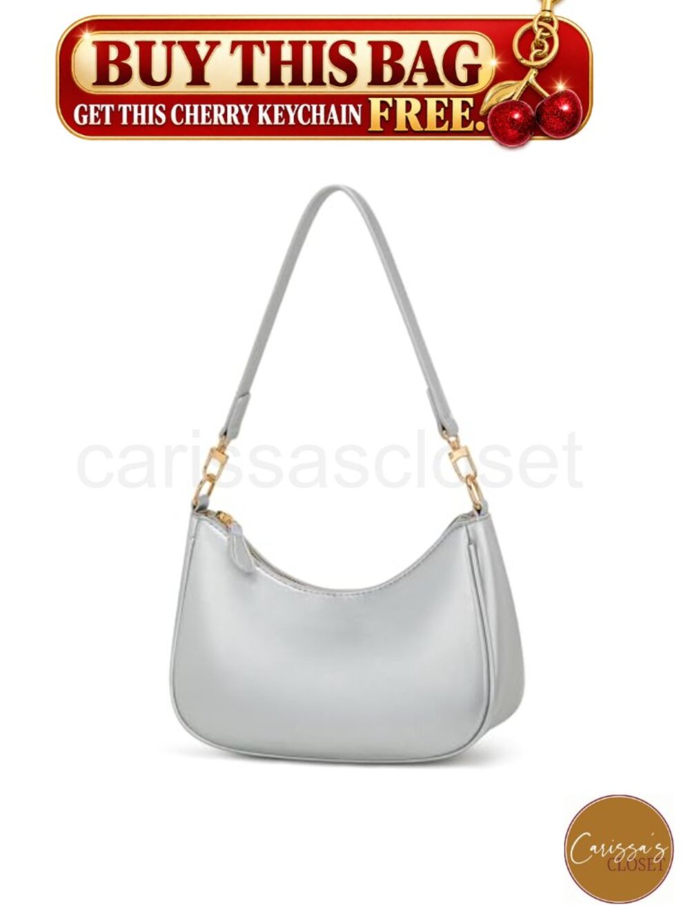✨KKXIU Women's PU Leather Shoulder Bag Hobo Purse with Chain Strap